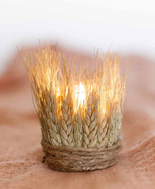 DIY Wheat Tea Lights