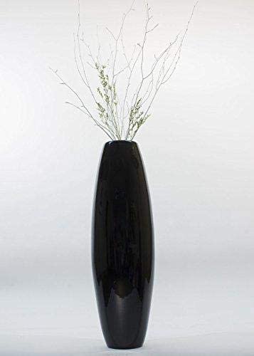 Black Cylinder Vase