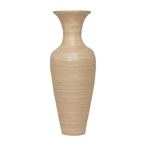 Classic Bamboo Floor Vase - Natural