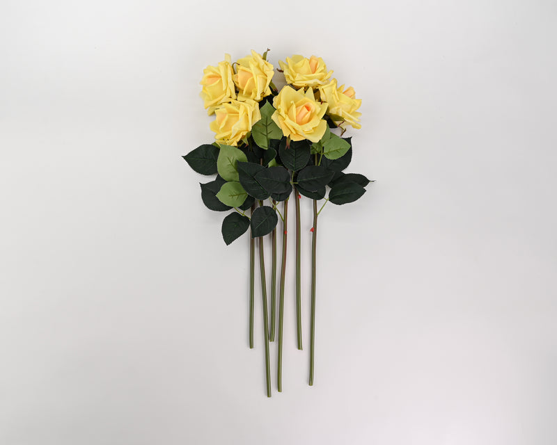 20.5" Real Touch Rose Spray Yellow (12 stems)