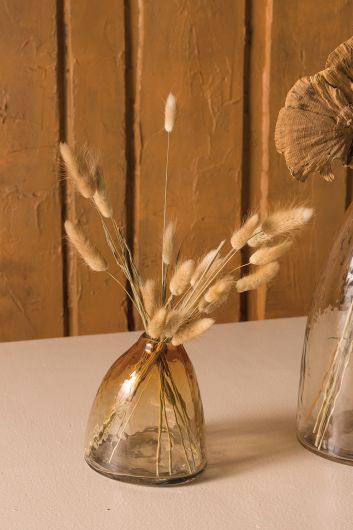 Sanibel Amber Glass Vase