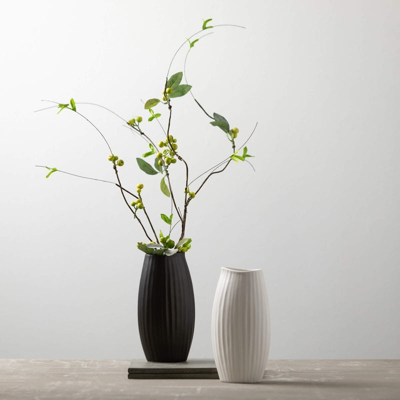 White Shell Textured Vase