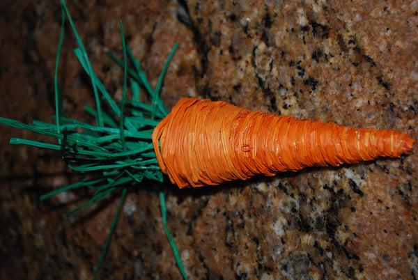 Raffia Carrots for Easter