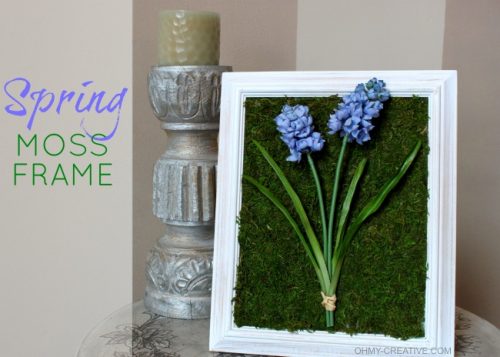 DIY Spring Moss Frame