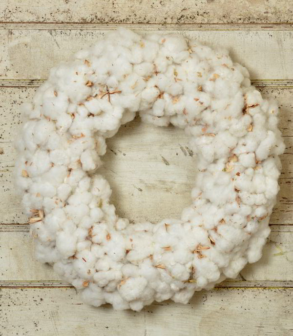 Cotton Boll Wreath