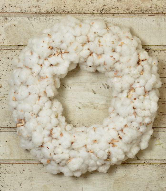 Cotton Boll Wreath