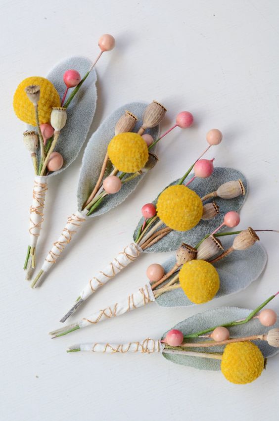 Craspedia (Billy Balls) Boutonnieres