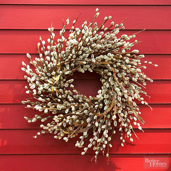 DIY Pussy Willow Wreath