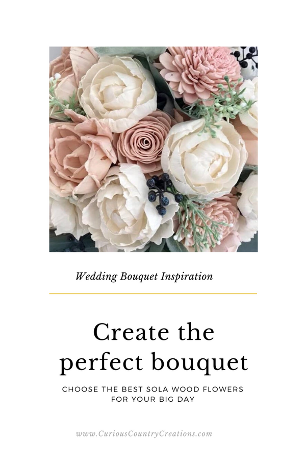 5 Ideas for Wedding Bouquets using Sola Wood Flowers