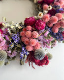 Dried Wreath-Raspberry Beret