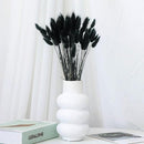 115 PCS Black Bunny Tail Bouquet, Boho Table Decor, Black Bunny Tails Dried Flowers, Dried Pampas Grass for Weddings, Home Decor, Rustic Parties, and Baby Shower Decorations