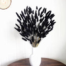 115 PCS Black Bunny Tail Bouquet, Boho Table Decor, Black Bunny Tails Dried Flowers, Dried Pampas Grass for Weddings, Home Decor, Rustic Parties, and Baby Shower Decorations