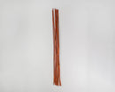 Bulk bundle of natural dried river cane bamboo sticks in walnut color.