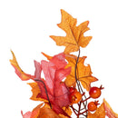 28" Faux Fall Red Maple Leaf Wreath
