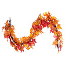72" Faux Fall Red Maple Leaf Garland