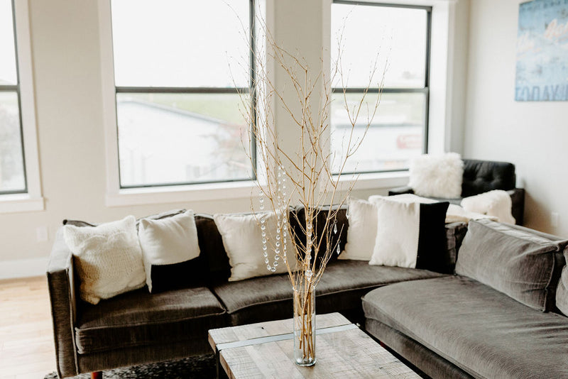 Bamboo Spray Decorative Branches | 12 Bunches | Color Options Available
