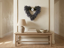 Paper Rose Lavender Heart Wreath