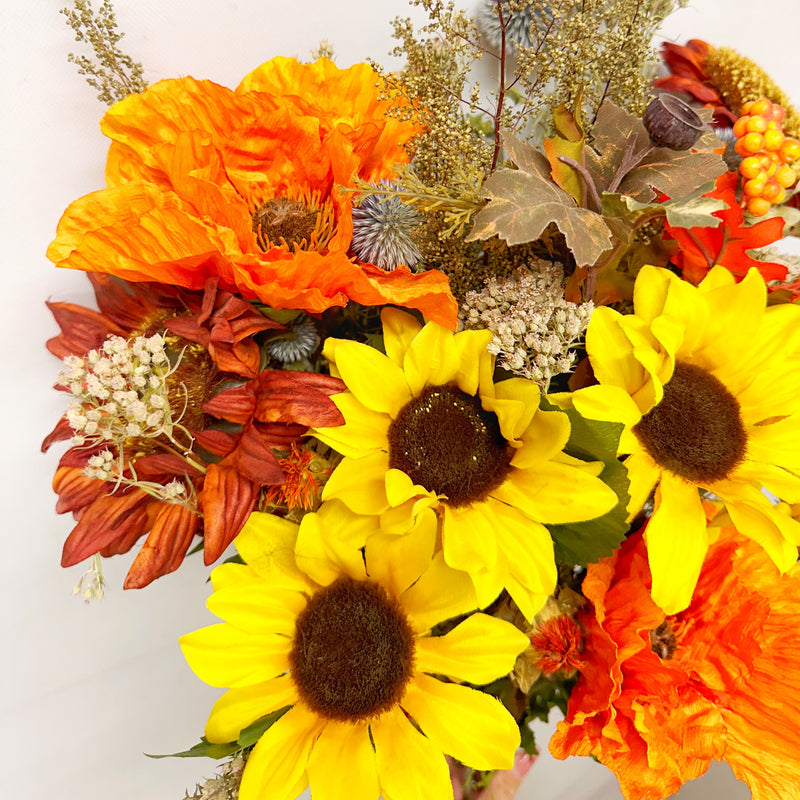 Poppies + Sunflowers Bouquet