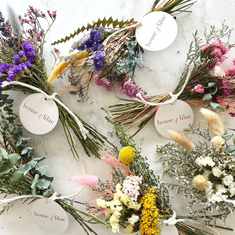 Neutral Small Dried Flower Bundles