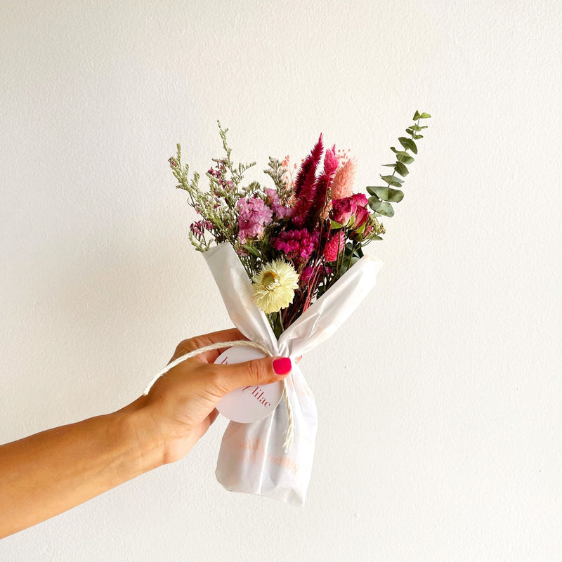 Pink Large Dried Flower Bundle