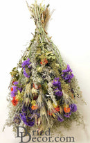A dried extra large flower bouquet featuring a variety of colors and species, arranged in a loose, natural style.