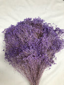 Bulk dried lavender blooms bunch with natural bleached stems.