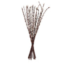 A bundle of bleached 28 inch Moti sticks, also known as dried branches, against a white background.