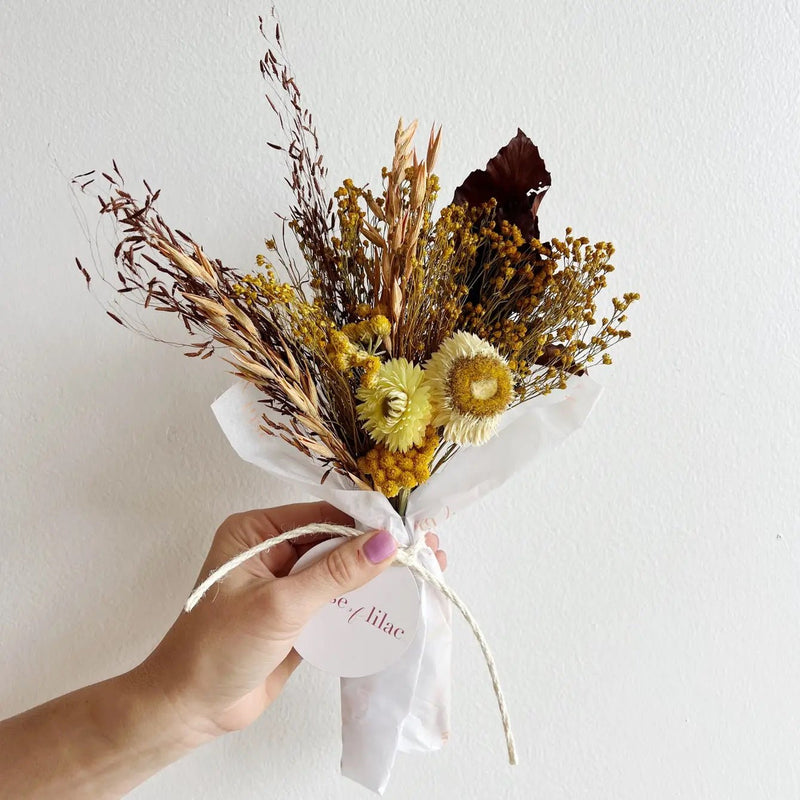 Orange Yellow Large Dried Flower Bundle