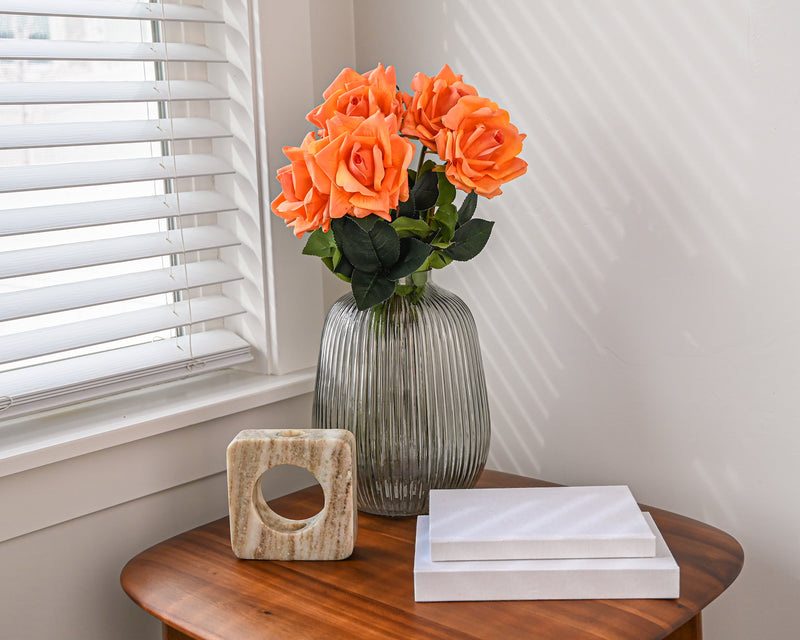 20.5 Real Touch Rose Spray | 12 Stems | Peach