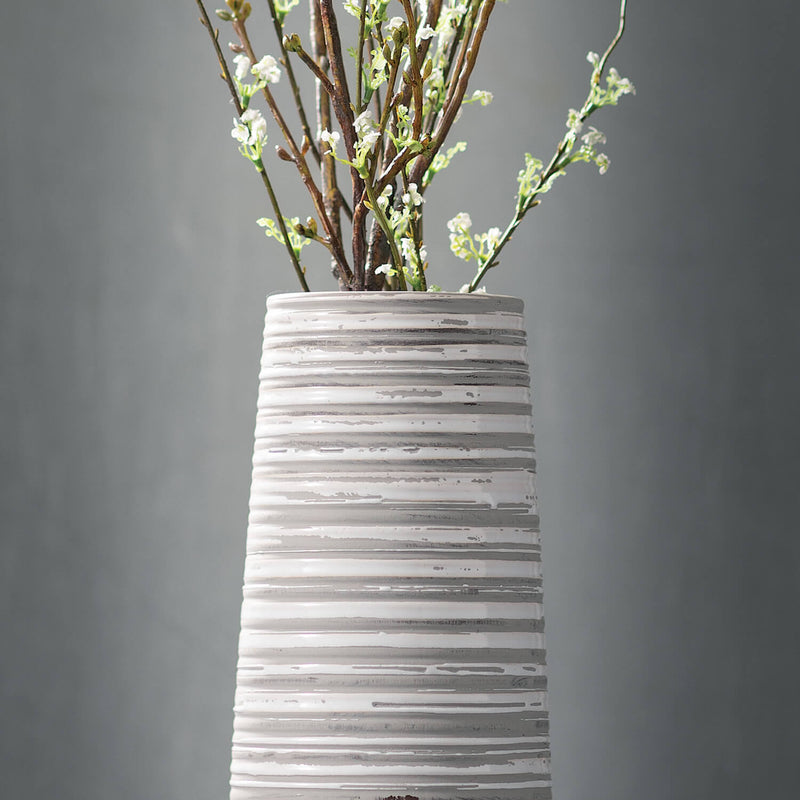 Rustic Striped Vase