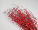 Dried natural fire red sweet huck branches bundled in an 8oz wholesale bunch.