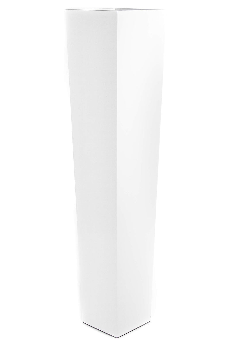Set of 2 | 36 Tapered Tall Floor Vase - Solid White