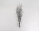Bundle of dried natural branches with white glitter sparkle, wholesale bulk case of 12.