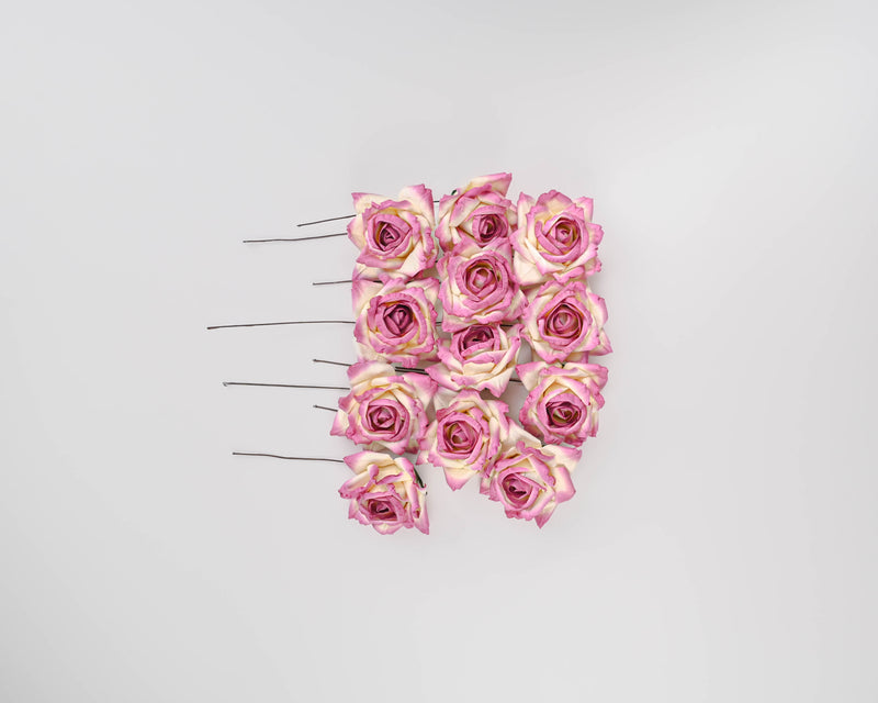 Beautiful Parchment Roses - Wood Roses | 10 Bunches | Rose