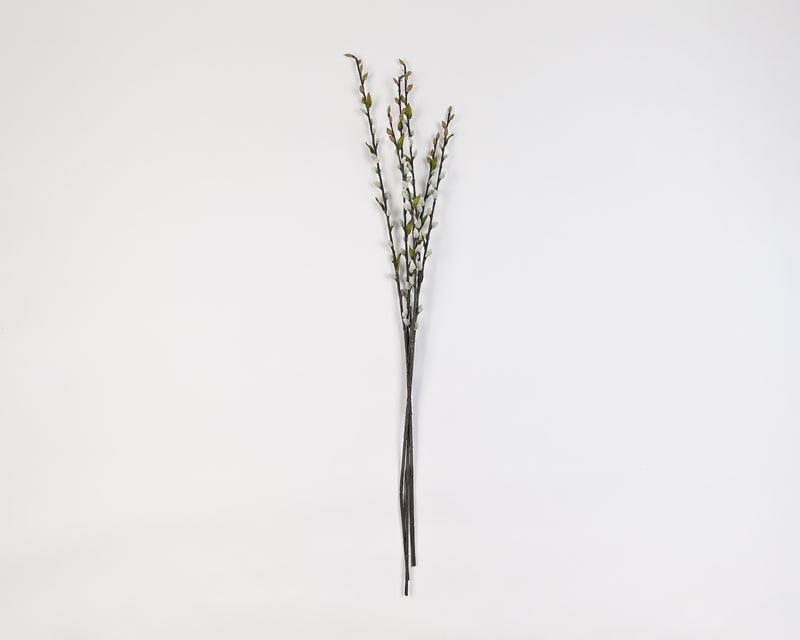 Lanmik 40 Stems 17.5 Inches 100% Real Natural Dried Pussy Willow Branches  for Vase Pussy Willows Dried Flowers Pussywillow for Home Decorations