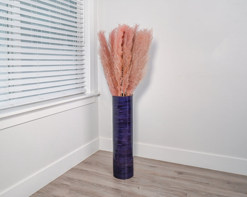 Dried Pampas Grass Pink Color Single Bunch   Long Stem