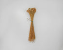 Bundle of natural dried straw flowers tied with twine, sold wholesale in bulk.