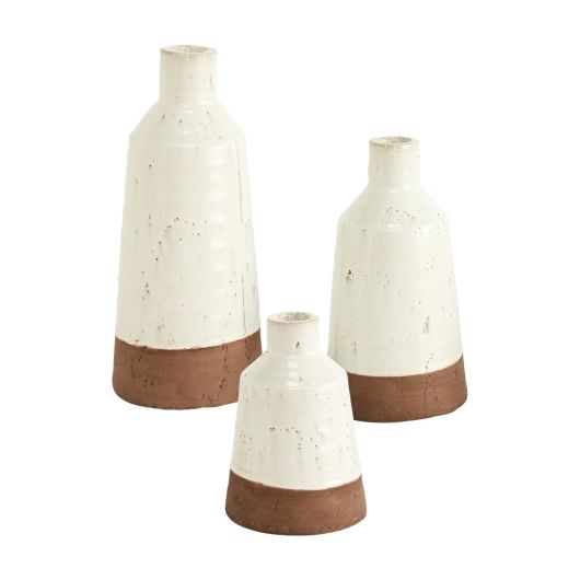 Two-Tone Ceramic Lipton Vase