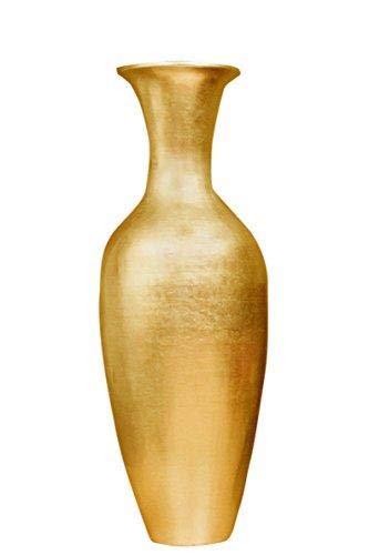 Classic Bamboo Floor Vase - Solid Gold