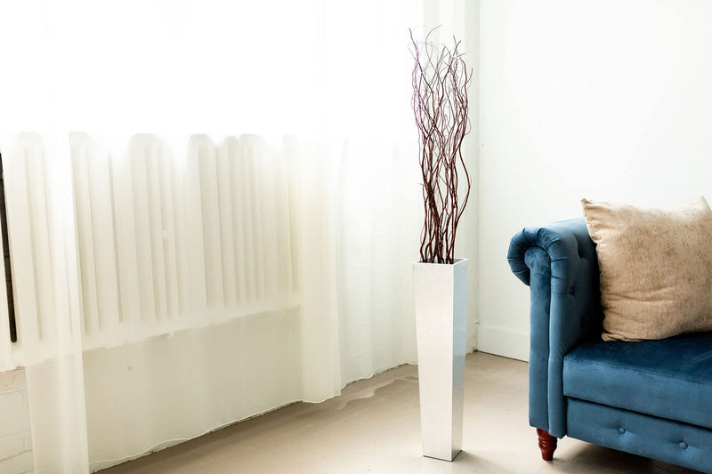 36 Tapered Tall Floor Vase | Set of 2 | Solid White
