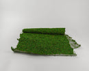 Rolled natural green dried moss mat in bulk wholesale pack.