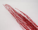 Dried natural birch branches in vibrant red, bulk wholesale decorative bunches.