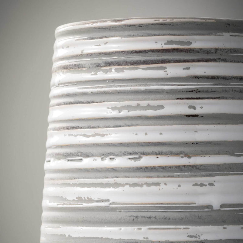 Rustic Striped Vase
