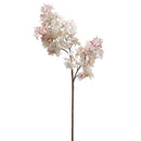 25" lilac spray with 12 natural pink cream dried stems for wholesale bulk arrangements.