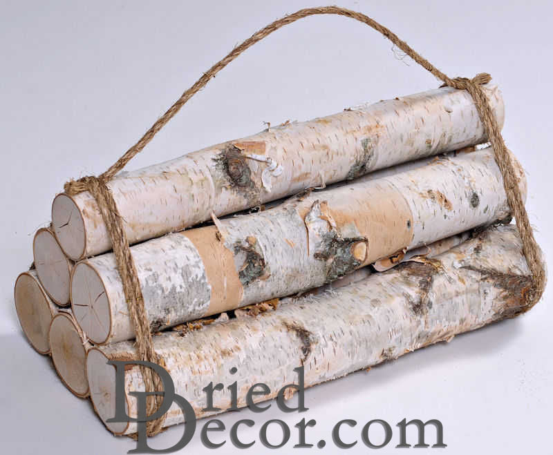 White Birch Firewood Bundle of 6 Logs - A Case of 6 Bundles