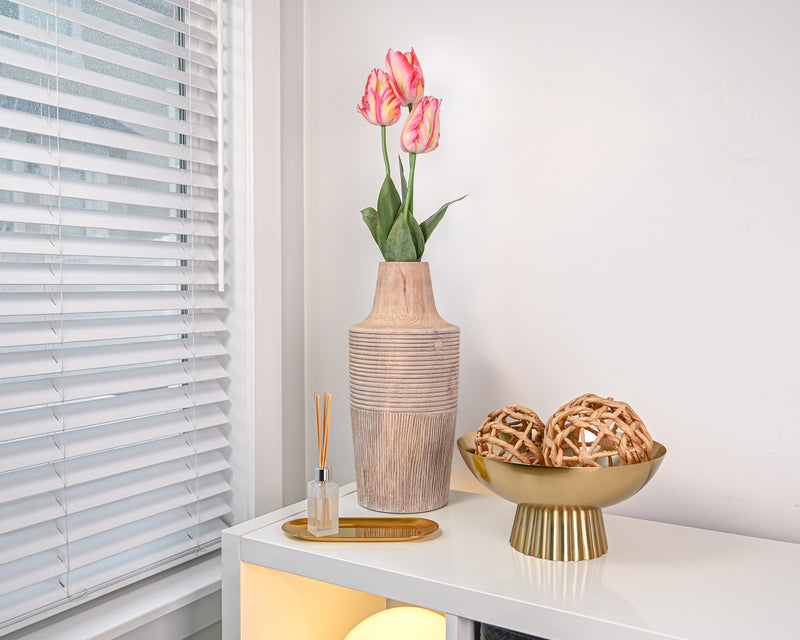 25" Parrot Tulip Spray | 12 Stems | Pink Cream