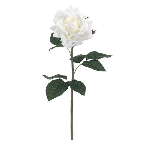 20.5" Real Touch Rose Spray White (12 stems)
