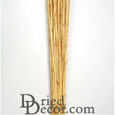Bulk natural dried honey bamboo sticks bundled together for decorative use.