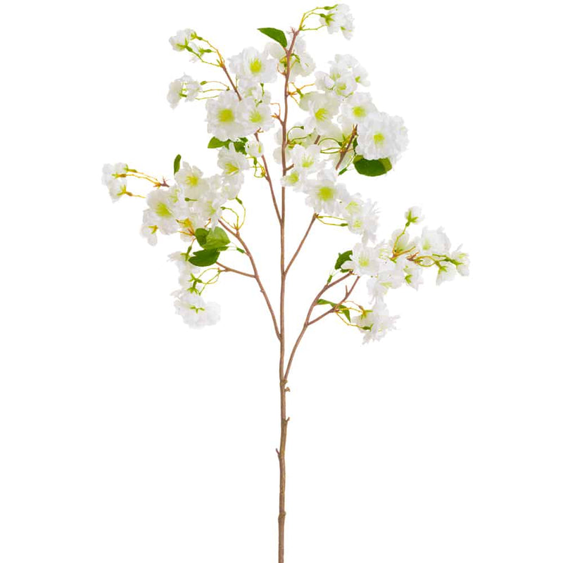 41" Cherry Blossom Spray | 12 Stems | Cream