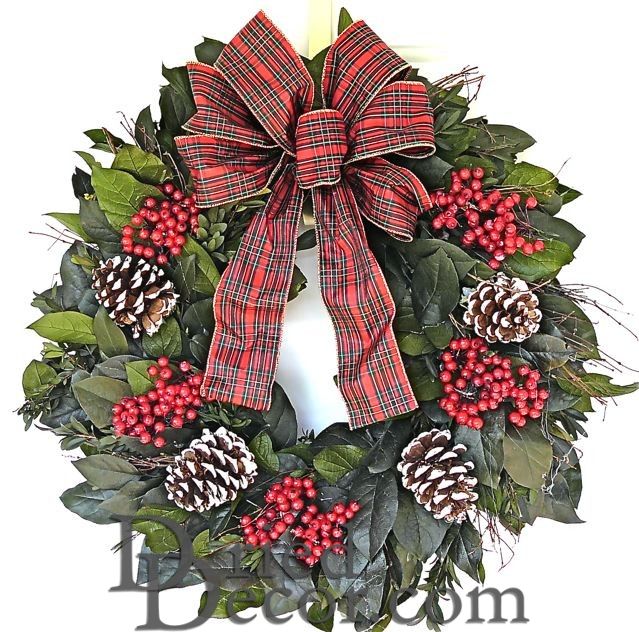 Dried Deck the Halls Wreath